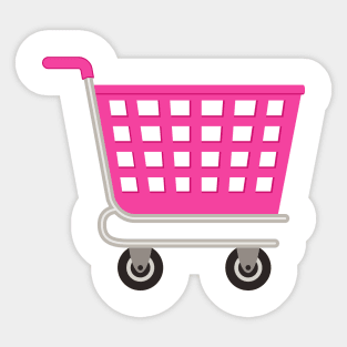 Cute Shopping Cart Sticker